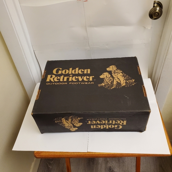 🤩New with tags and box Vintage Golden Retriever waterproof leather boots size 8 - Picture 16 of 16